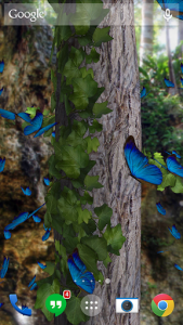 اسکرین شات برنامه Butterflies 3D live wallpaper 6