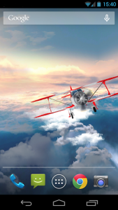 اسکرین شات برنامه Flight in the sky 3D with weather live wallpaper 6