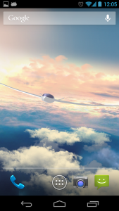 اسکرین شات برنامه Flight in the sky 3D with weather live wallpaper 4