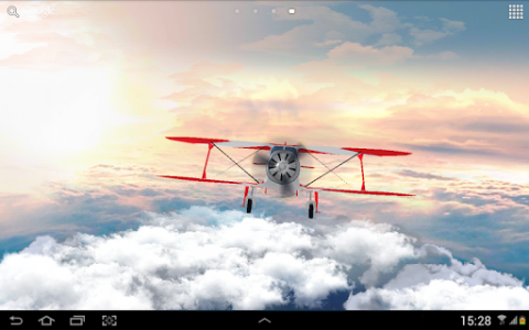 اسکرین شات برنامه Flight in the sky 3D with weather live wallpaper 8