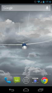 اسکرین شات برنامه Flight in the sky 3D with weather live wallpaper 5