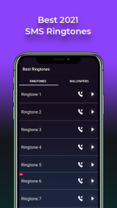 اسکرین شات 1 برنامه SMS Ringtones 2025