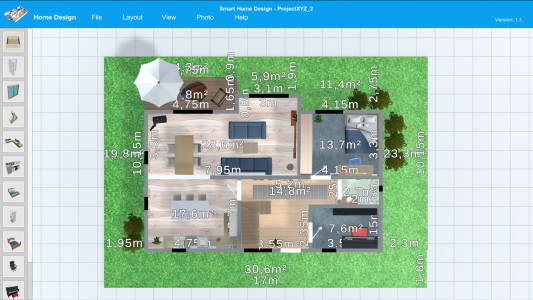 اسکرین شات برنامه Smart Home Design | Floor Plan 3