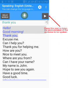 اسکرین شات برنامه Languages pronunciation 3