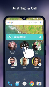 اسکرین شات 2 برنامه Speed Dial Widget - Quick and