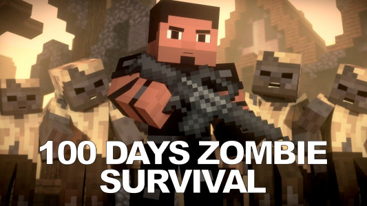 اسکرین شات برنامه 100 Days Zombie Survival MCPE 1