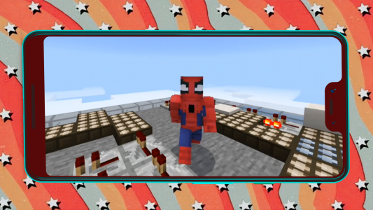 اسکرین شات بازی Spider-Man Game Minecraft Mod 4
