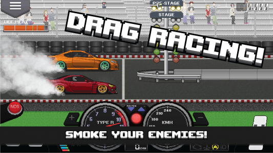 اسکرین شات بازی Pixel Car Racer 1