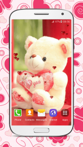 اسکرین شات برنامه Sweet Teddy Bear Wallpaper 1