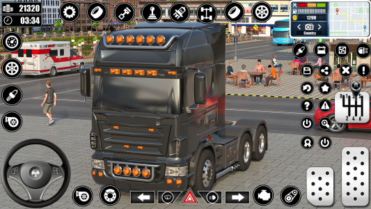 اسکرین شات 3 برنامه Real Truck Parking Games 3D