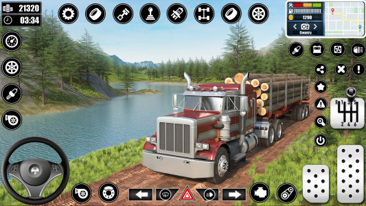 اسکرین شات 6 برنامه Real Truck Parking Games 3D