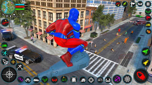 اسکرین شات 8 برنامه Spider Flying Rope Hero Games