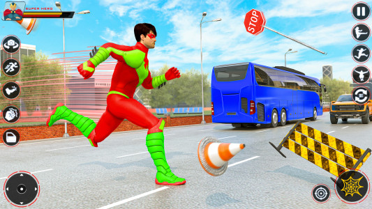 اسکرین شات برنامه Spider Flying Rope Hero Games 4