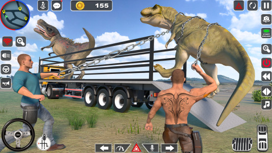 اسکرین شات 1 بازی Dino Transporter Truck Games
