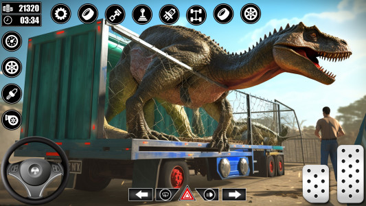 اسکرین شات 6 بازی Dino Transporter Truck Games