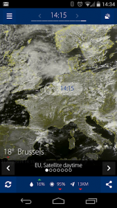 اسکرین شات برنامه Sat24, Weather satellite 2