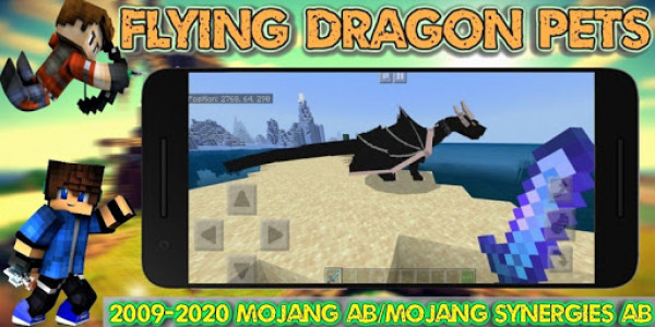 اسکرین شات برنامه Mods Dragon Pets - Flying Dragons 3