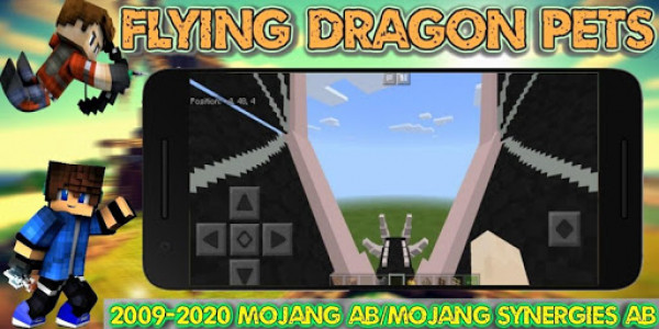 اسکرین شات برنامه Mods Dragon Pets - Flying Dragons 2
