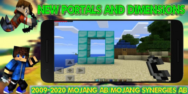 اسکرین شات برنامه Mods Mega Portals - New Dimensions 4