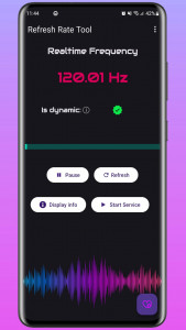 اسکرین شات برنامه Screen Refresh Rate Tools - Hz 8
