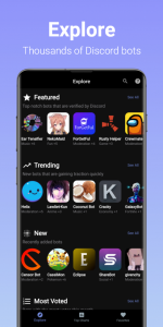 اسکرین شات 1 برنامه Bots for Discord