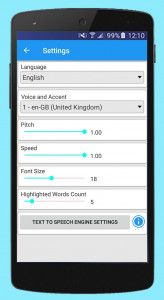 اسکرین شات برنامه Text Voice Text-to-speech and  4