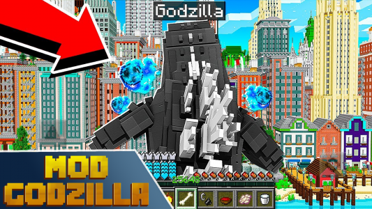 اسکرین شات برنامه Godzilla Mods for Minecraft PE 1