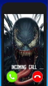 اسکرین شات برنامه Venom Scary Video Call Prank - Superhero 1