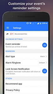 اسکرین شات 5 برنامه To do list : List, Calendar, R