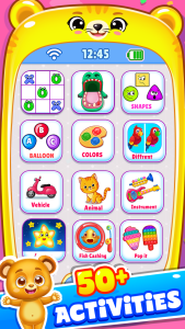 اسکرین شات 1 بازی Baby Phone: Toddler Games