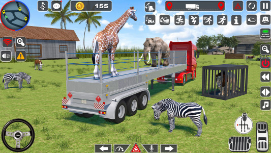 اسکرین شات 3 برنامه Wild Animal Transporter Truck