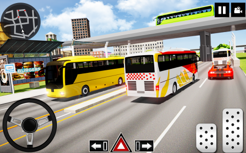 اسکرین شات بازی Coach Bus Driving - Bus Games 1