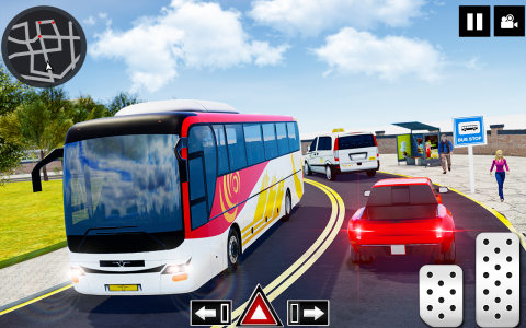 اسکرین شات بازی Coach Bus Driving - Bus Games 5