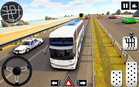اسکرین شات بازی Coach Bus Driving - Bus Games 7