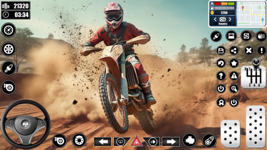 اسکرین شات 1 برنامه Dirt Bike Stunt - Bike Racing