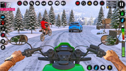 اسکرین شات 2 برنامه Dirt Bike Stunt - Bike Racing