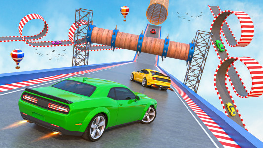 اسکرین شات 1 برنامه Crazy Car Stunts GT Ramp Games