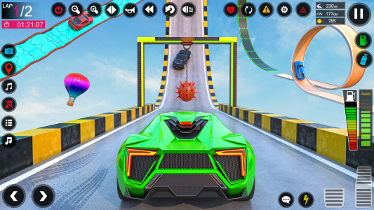 اسکرین شات برنامه Crazy Car Stunts GT Ramp Games 4