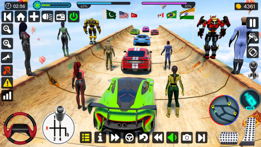 اسکرین شات برنامه Crazy Car Stunts GT Ramp Games 5