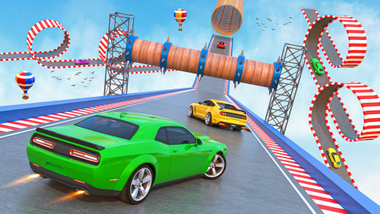 اسکرین شات برنامه Crazy Car Stunts GT Ramp Games 1
