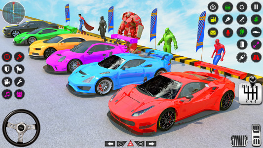اسکرین شات برنامه Crazy Car Stunts GT Ramp Games 2