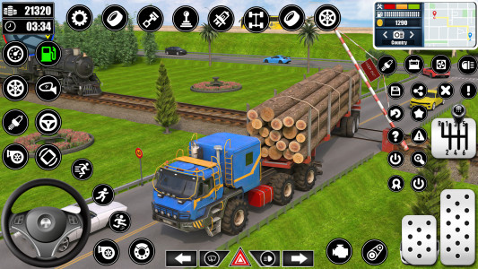اسکرین شات برنامه Log Transporter Truck Driving 7