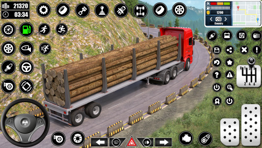 اسکرین شات برنامه Log Transporter Truck Driving 8