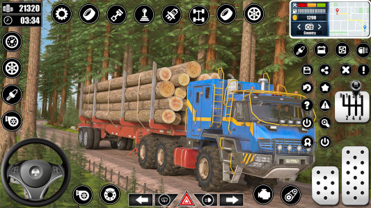 اسکرین شات برنامه Log Transporter Truck Driving 4