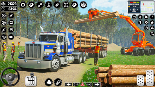 اسکرین شات برنامه Log Transporter Truck Driving 2