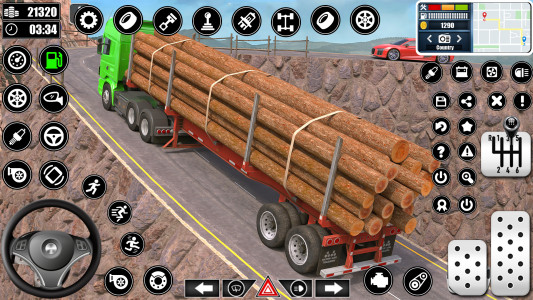 اسکرین شات 2 برنامه Log Transporter Truck Driving