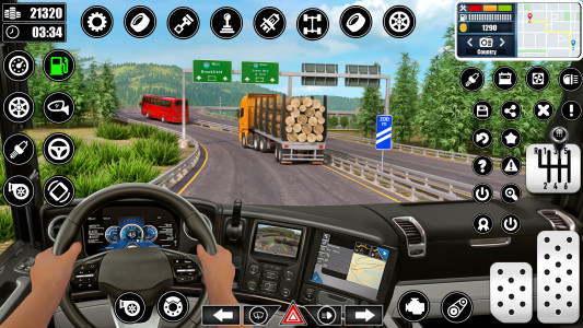 اسکرین شات برنامه Log Transporter Truck Driving 6