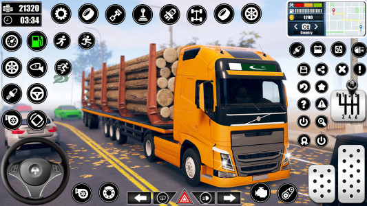 اسکرین شات برنامه Log Transporter Truck Driving 5