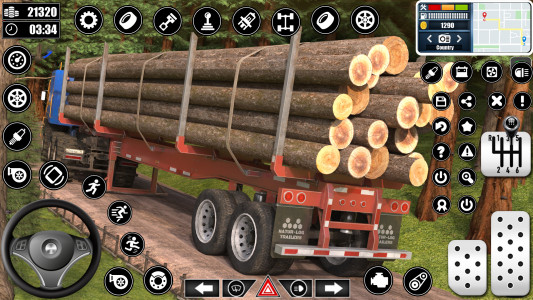 اسکرین شات برنامه Log Transporter Truck Driving 3