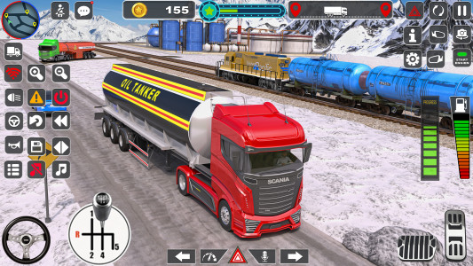 اسکرین شات برنامه Oil Tanker Truck Driving Games 8